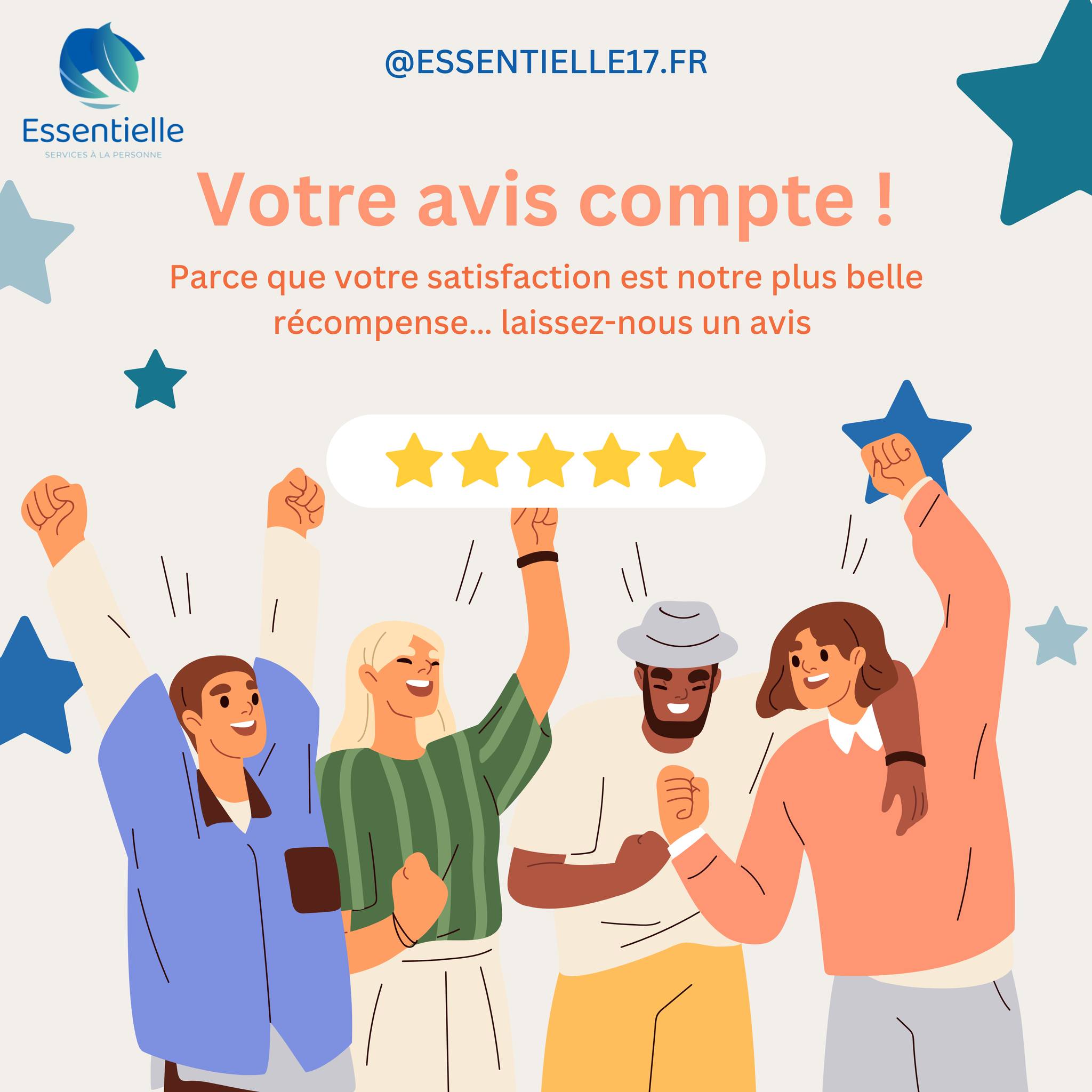Votre avis compte énormément pour nous